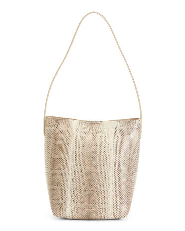 Made In Italy Leather Small Everyday Cabas Tote | TJ Maxx