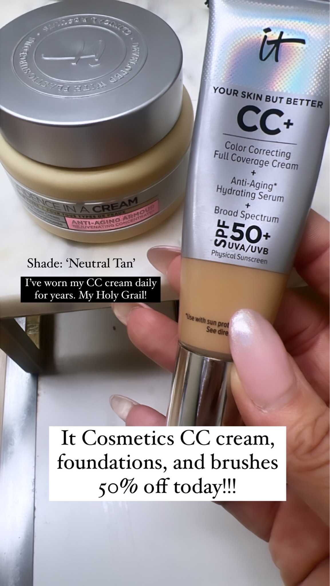 Laidback Luxe Holiday Gift Guide ✨ gifts for her, gift ideas, beauty, beauty must have, beauty gifts, It Cosmetics Black Friday Sale, Cyber Week, It Cosmetics 50% off sitewide! My favorite CC cream I’ve used for a few years now, shade: ‘Neutral Tan’ I also love their Confidence in a Cream moisturizer. 
#LaidbackLuxeLife

Follow me for more fashion finds, beauty faves, lifestyle, home decor, sales and more! So glad you’re here!! XO, Karma

#LTKGiftGuide #LTKCyberWeek #LTKsalealert