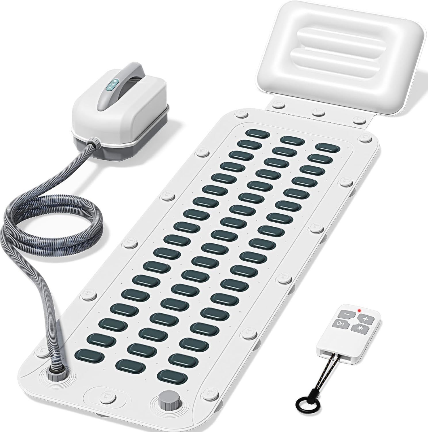 Bubble Bath Mat,Full Body Waterproof Spa Mat for Bathtub, 6-Speed Bubbles, Remote Control & Non-Slip Suction Cups for Home Relaxation | Amazon (US)