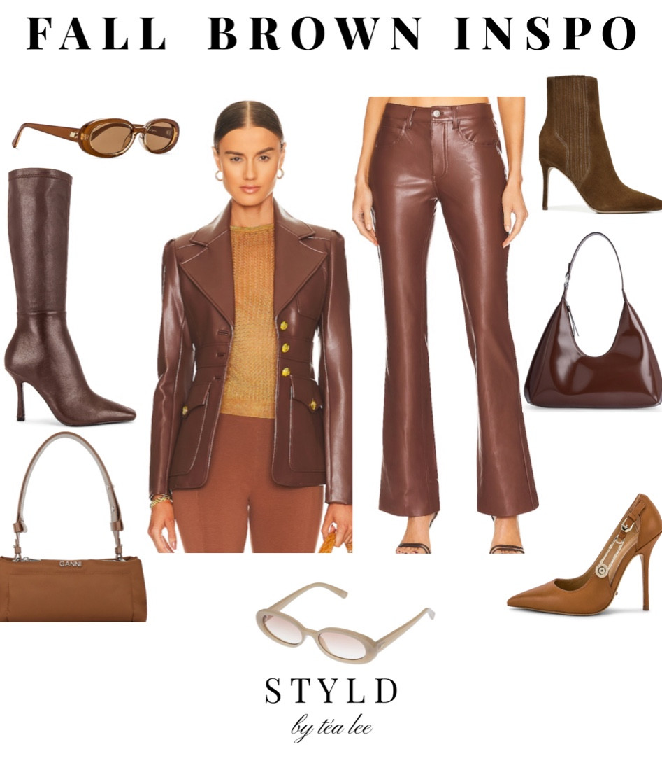 Fall Brown Outfit Inspo 🍁🍂

All items from Revolve! Brown boots, brown sunglasses, brown leather, brown leather jacket, brown leather pants, brown heels, brown bag, brown heels + so much more 🤍🤎

#LTKstyletip #LTKCon #LTKSeasonal