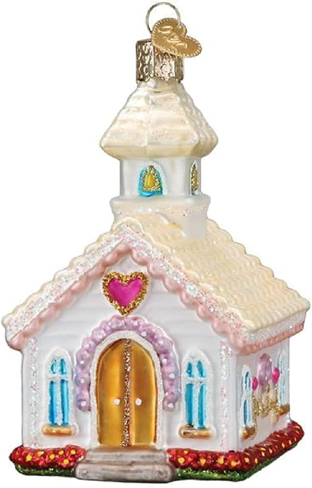 Old World Christmas Ornaments Wedding Chapel Glass Blown Ornaments for Christmas Tree | Amazon (US)