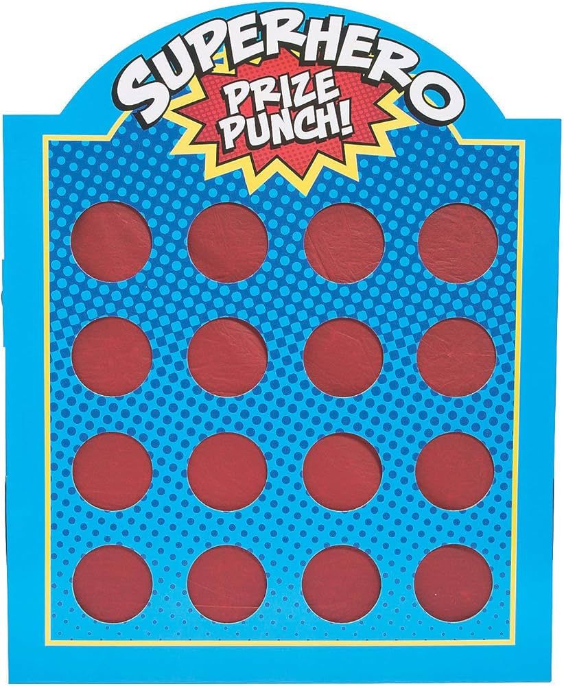 Superhero Prize Punch Game (16 Prize Holes) | Amazon (US)