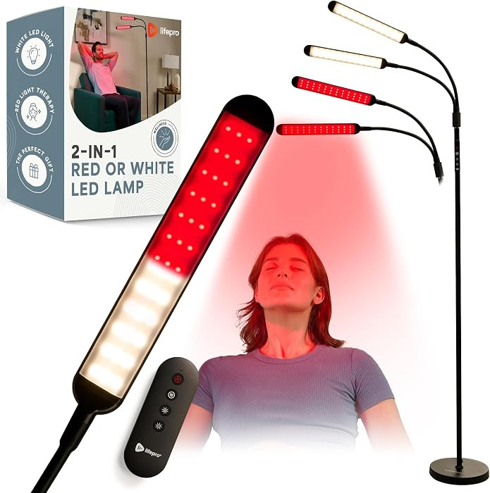 LifePro Lumaglow Red Light Therapy Lamp & Reading Lamp - 108/216 LEDs | Amazon (US)