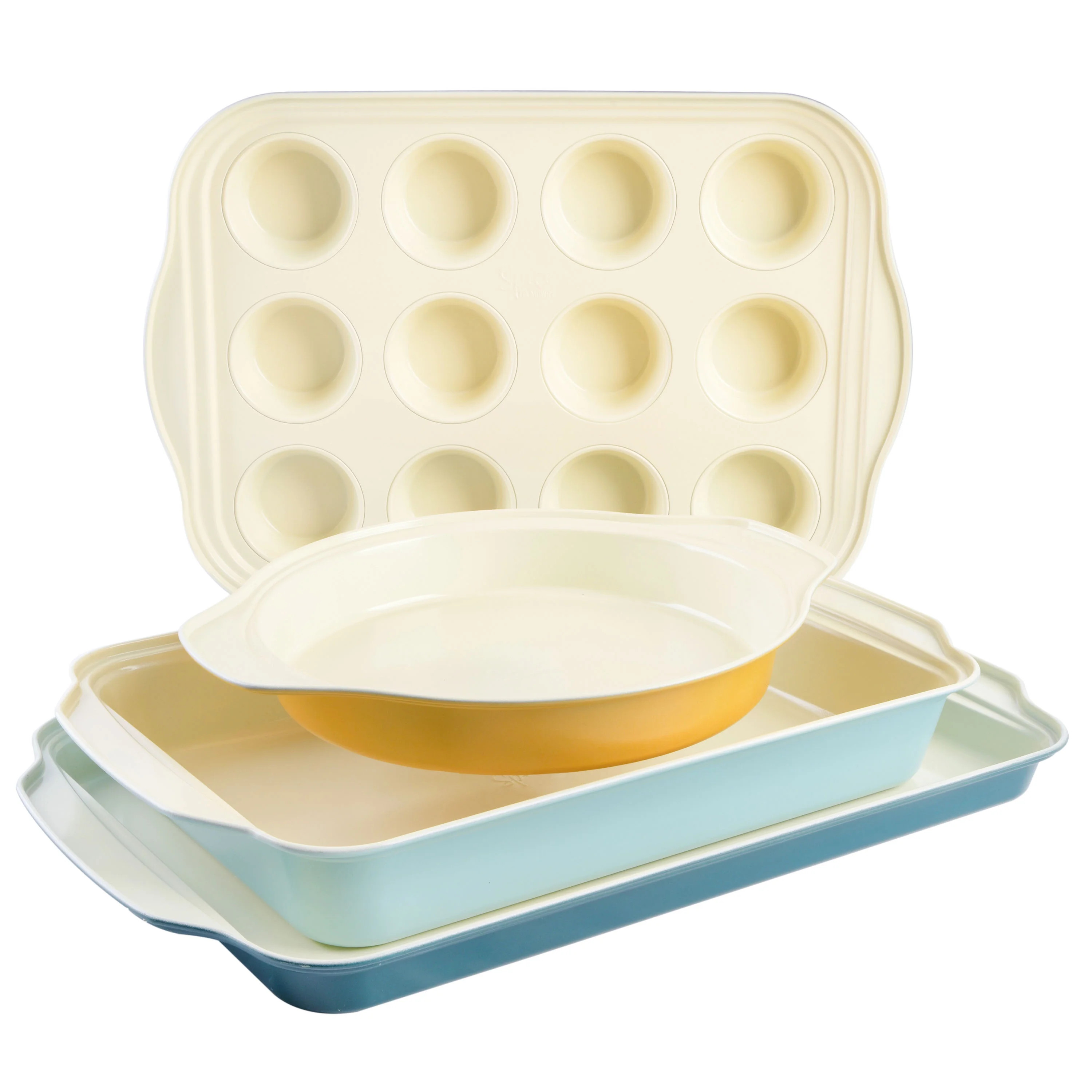 Spice by Tia Mowry - Tia's Healthy Non-Stick Carbon Steel Assorted Color 4-Piece Baking Set | Walmart (US)