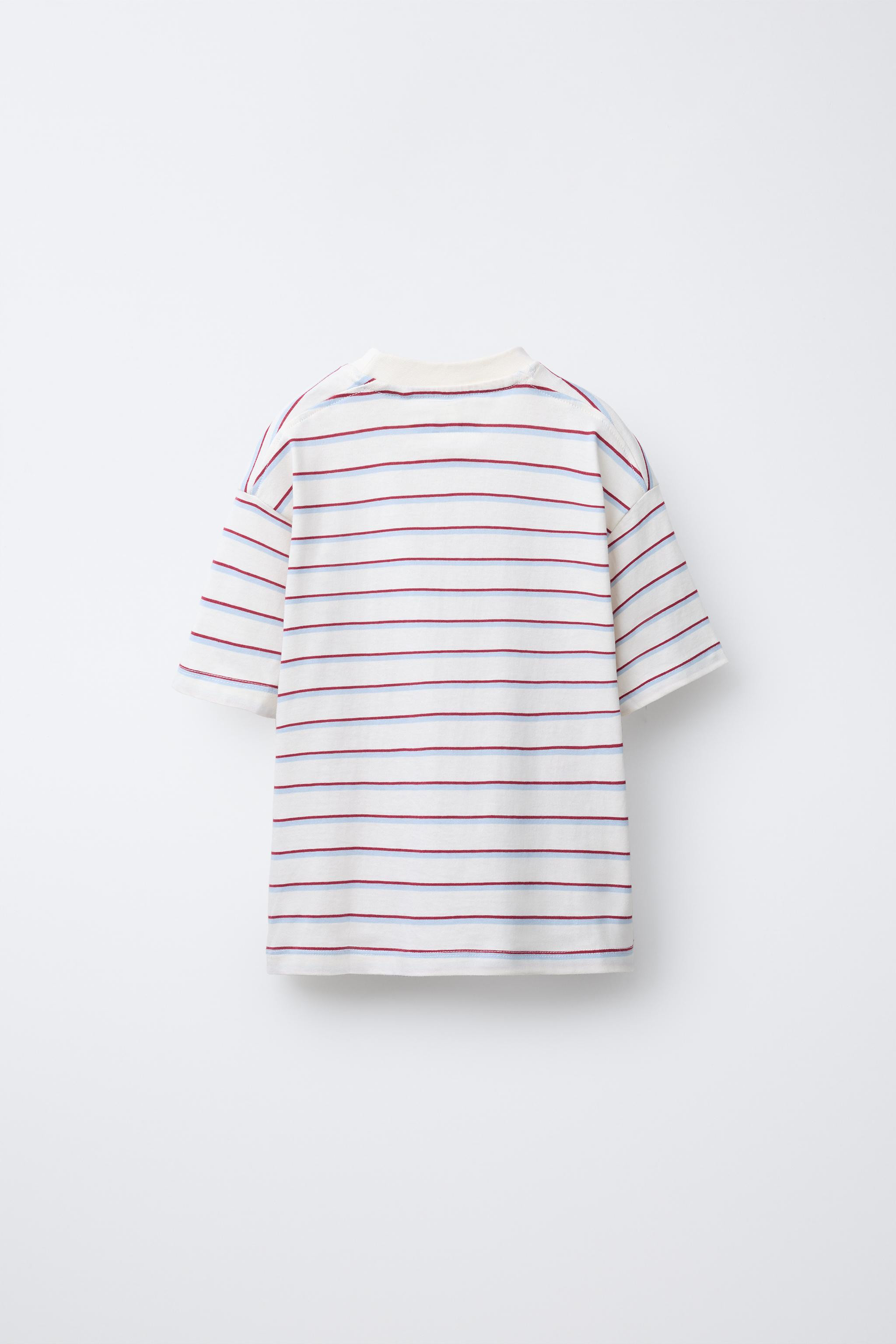 STRIPED T-SHIRT AND SPORTY BERMUDA SET | Zara US
