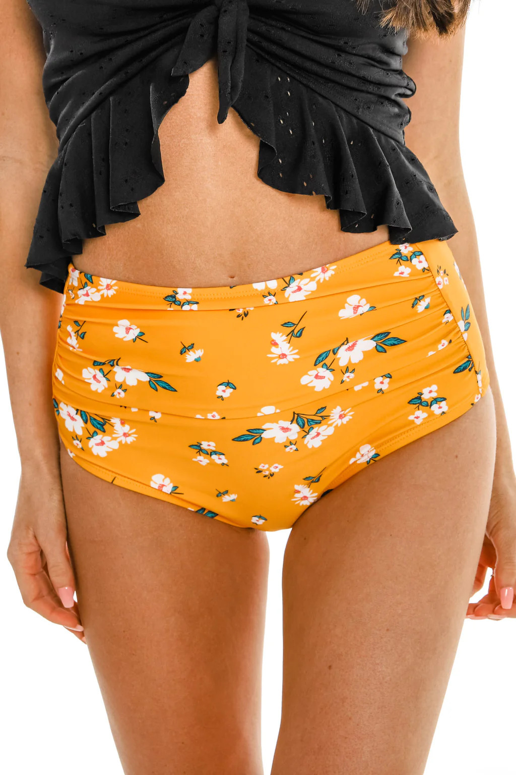 Barefoot Bottom | Mango Floral | Coral Reef Swim