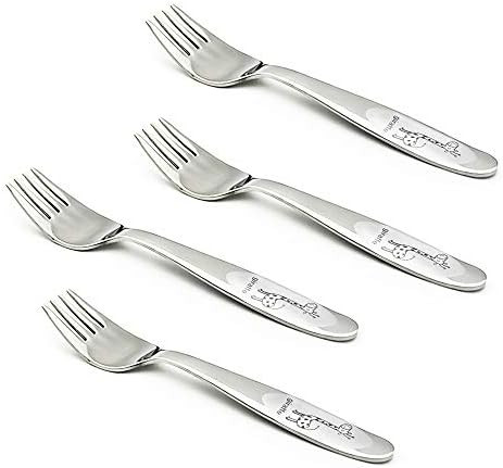 Amazon.com : BLUEWIND Toddler Forks, Stainless Steel Self Feeding Forks for Toddler and Kids, 4 P... | Amazon (US)