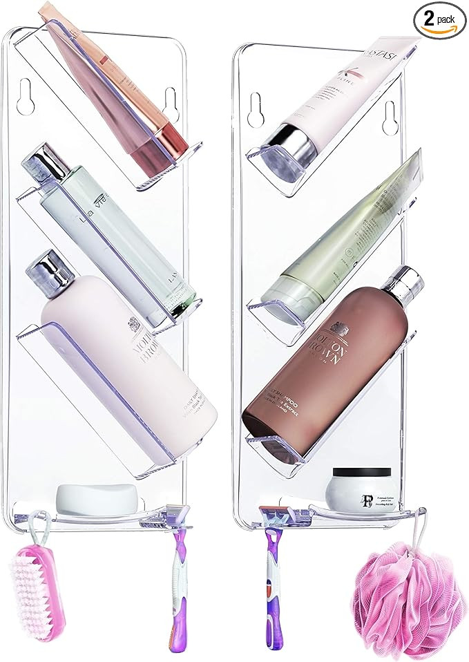 ShowerGem Bathroom Organizer Shower Caddy - No Drilling, No Suction Cups or Screws - As Seen on D... | Amazon (US)