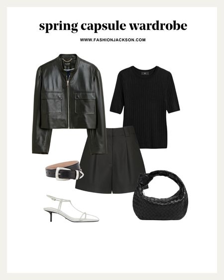 2024 Spring Capsule Wardrobe #springfashion #capsulewardrobe #springoutfit #springcapsule #leatherjacket #blackshorts #fashionjackson 

#LTKSeasonal #LTKfindsunder100 #LTKstyletip