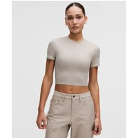Wundermost Ultra-Soft Nulu Crewneck Cropped T-Shirt | Lululemon (US)
