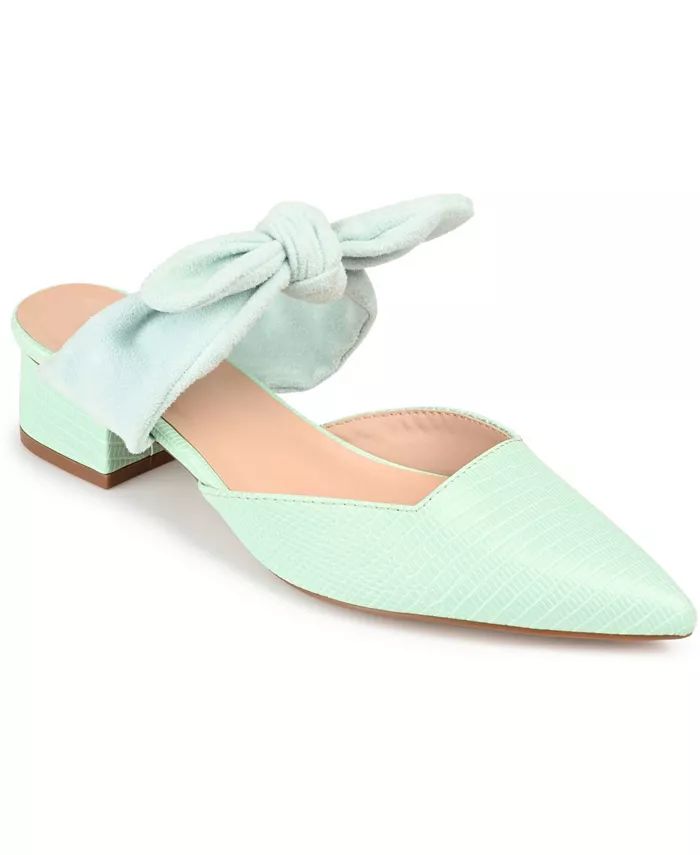 Journee Collection Women's Melora Bow Detail Slip On Mules - Macy's | Macy's
