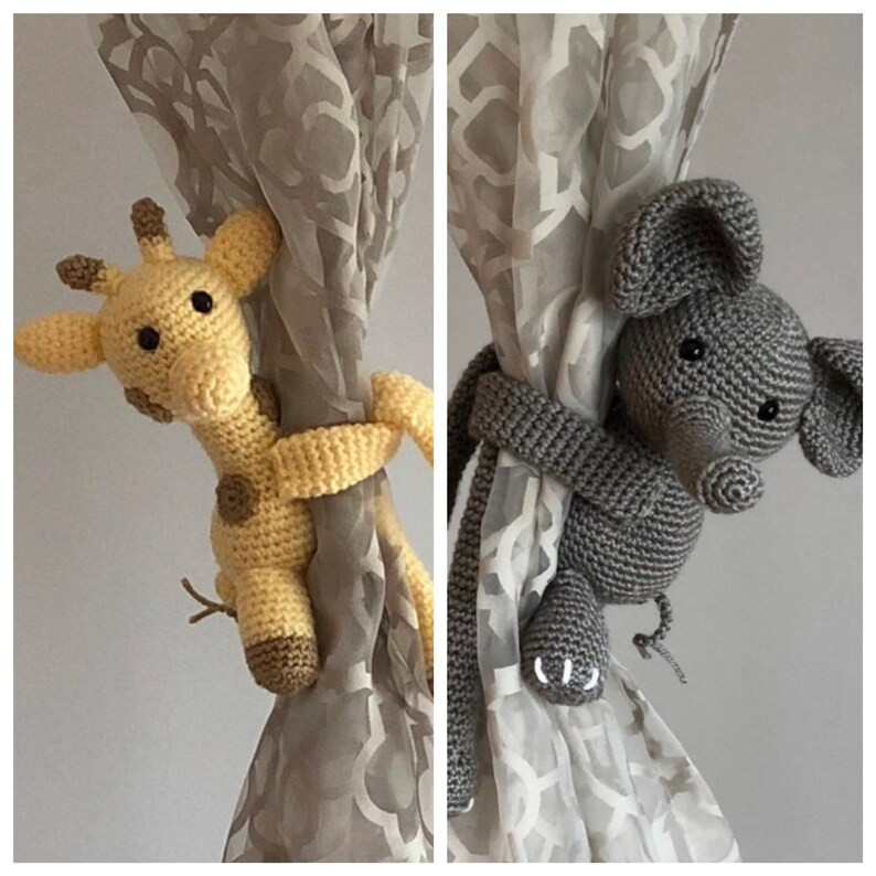 Nursery Curtain Tieback, Nursery Tie Back, Safari Nursery, Jungle Baby Room, Lion Hold Back, Elep... | Etsy (US)