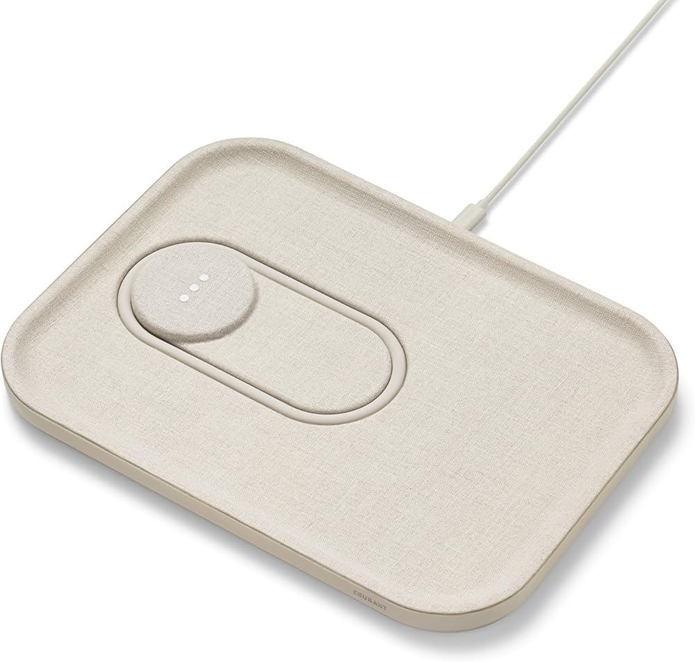 COURANT MAG:3 Charger and Tray - Belgian Linen, Multi-Device Charger Compatible with MagSafe iPho... | Amazon (US)