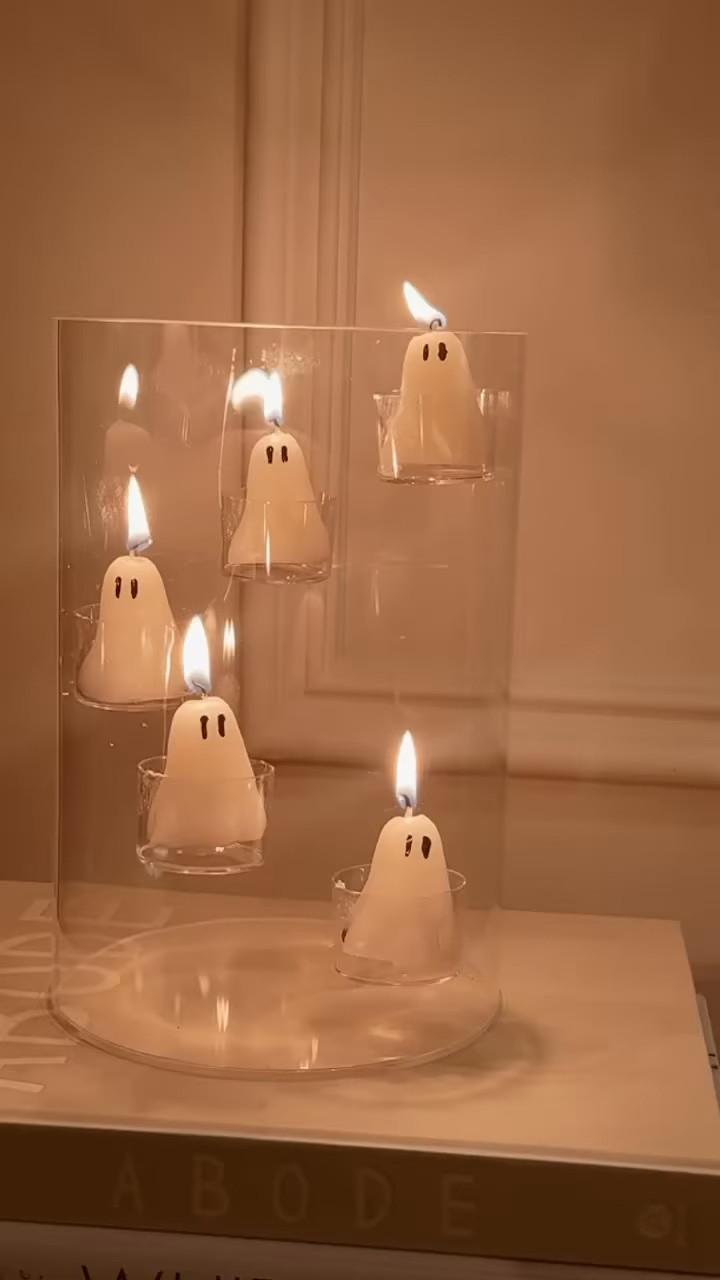 Halloween ideas
Halloween decor
Fall decor
Ghost decor 
Candles

#LTKfall #LTKhome