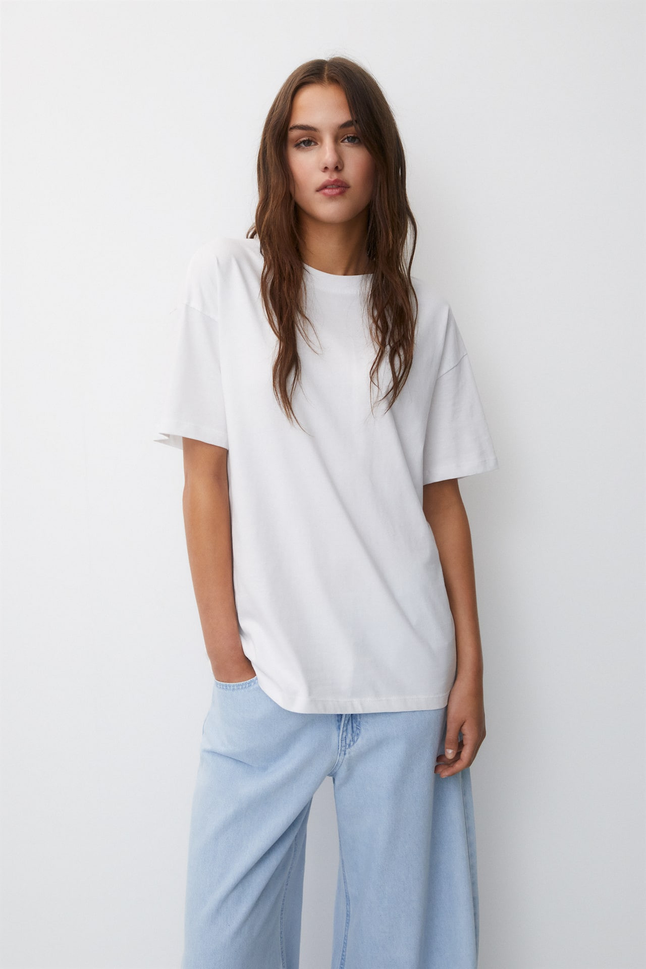 Oversized short sleeve T-shirt | PULL and BEAR UK