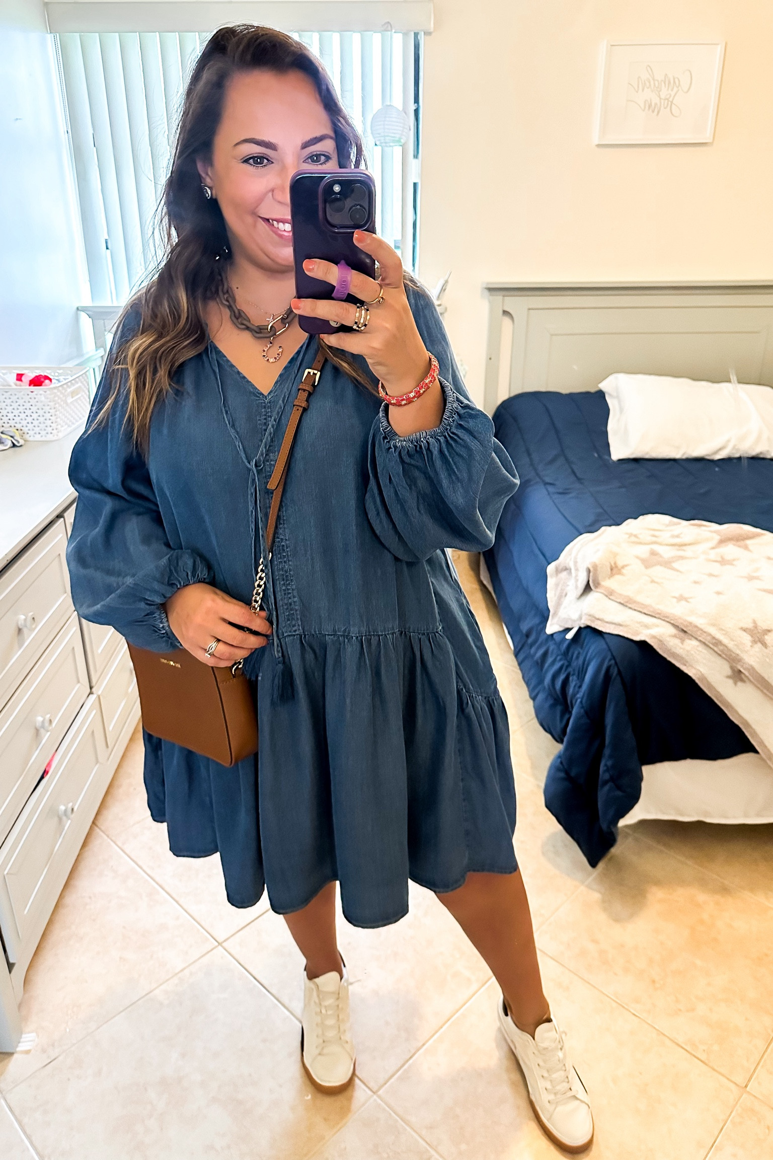 • dress - Shop Talulah 
• sneakers - Dolce Vita
• purse - Michael Kors
• necklaces - Kendra Scott, Hive Designs 
• watch - Invicta 

#LTKFindsUnder50 #LTKMidsize #LTKPlusSize