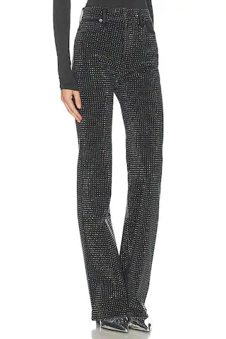 Crosbie High Rise Wide Leg in Washed Onyx | Revolve Clothing (Global)