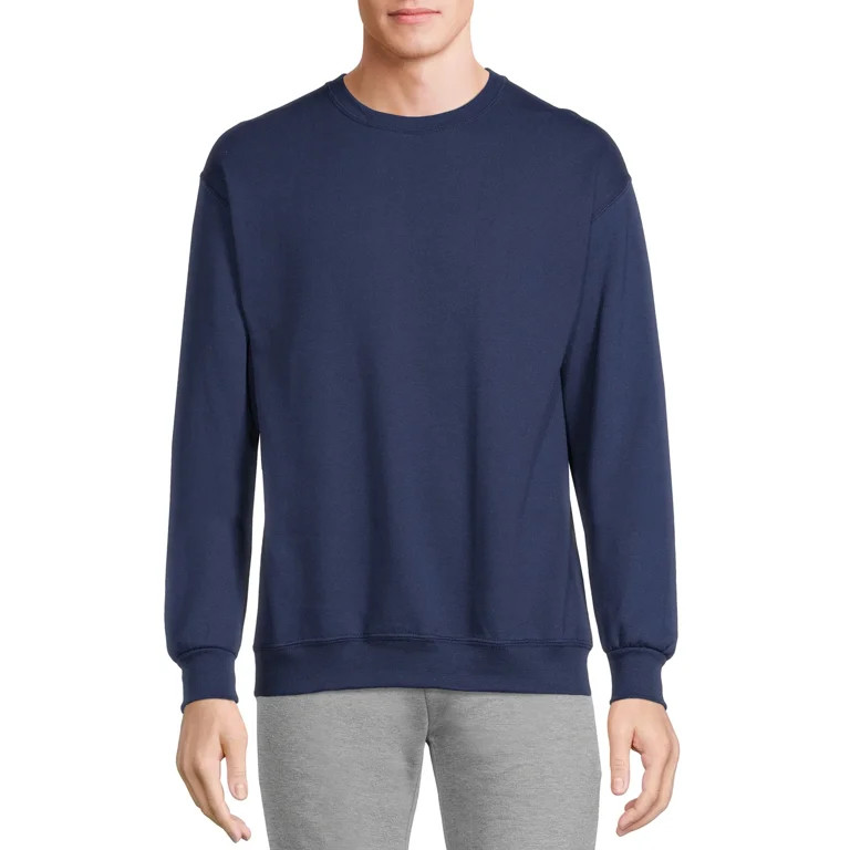 Athletic Works Men's Fleece Crewneck Sweatshirt, Sizes S-4XL | Walmart (US)