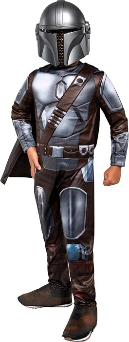 STAR WARS The Mandalorian Official Youth Halloween Costume - Premium Quality Padded Jumpsuit with... | Amazon (US)