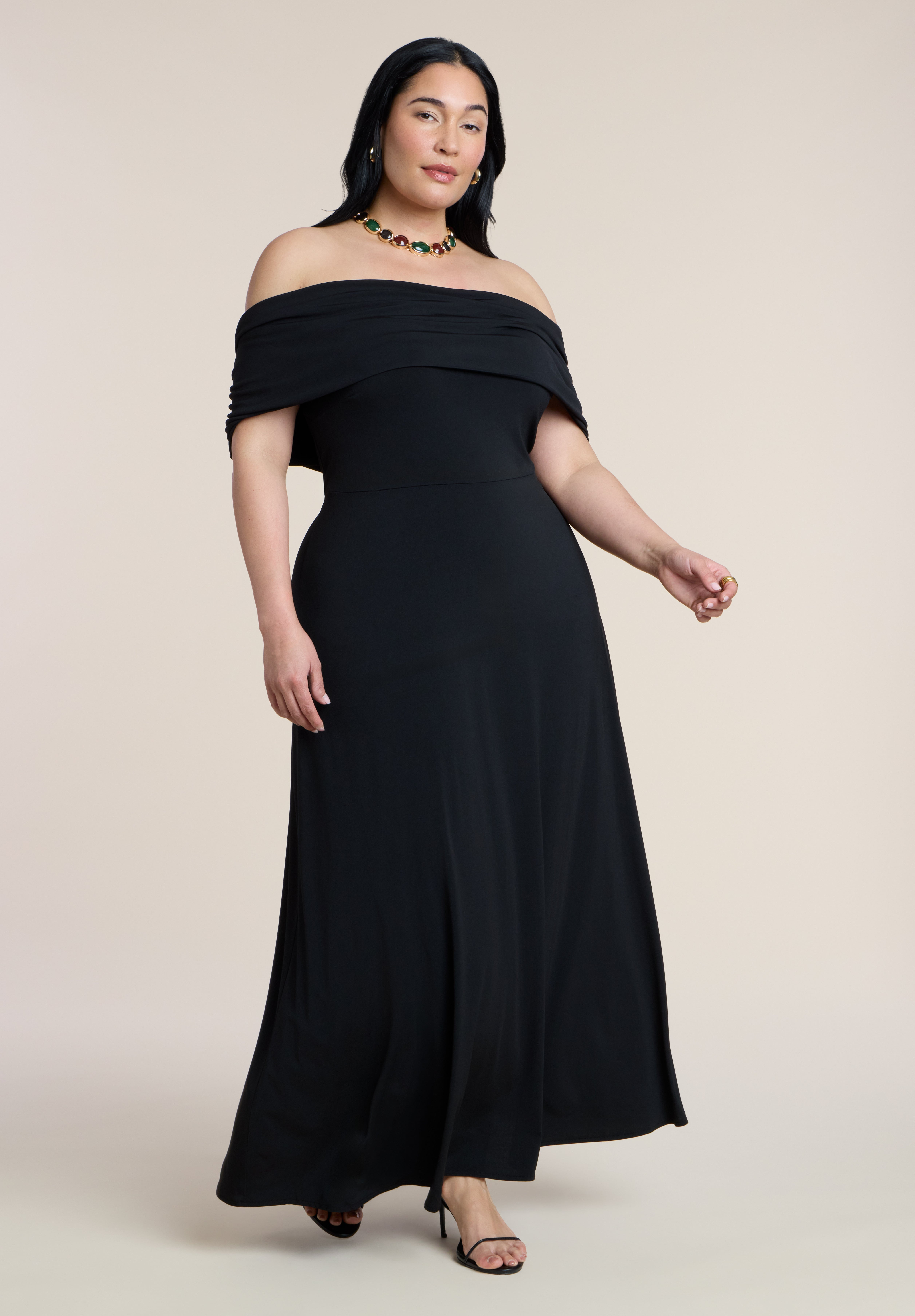 Off The Shoulder Maxi Dress | Eloquii