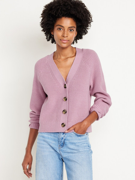 Shaker-Stitch Cardigan | Old Navy (US)