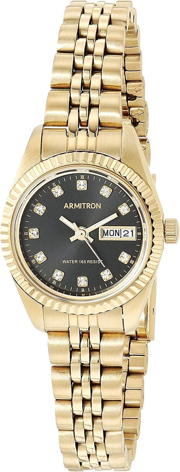 Armitron Women's Genuine Crystal Accented Bracelet Watch, 75/2475 | Amazon (US)