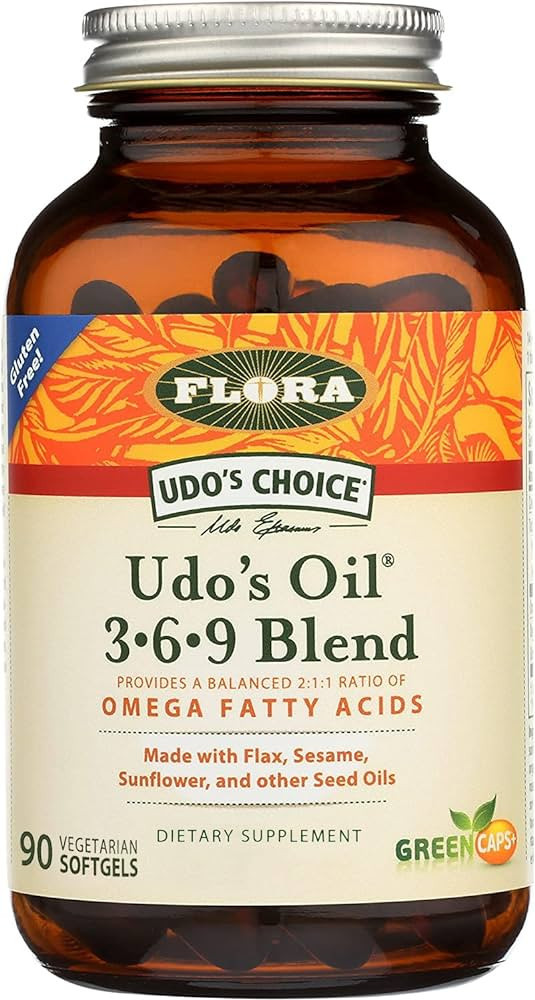 Flora - Udo's Choice, Omega 369 Oil Blend, Vegetarian Capsules, 90 Count | Amazon (US)
