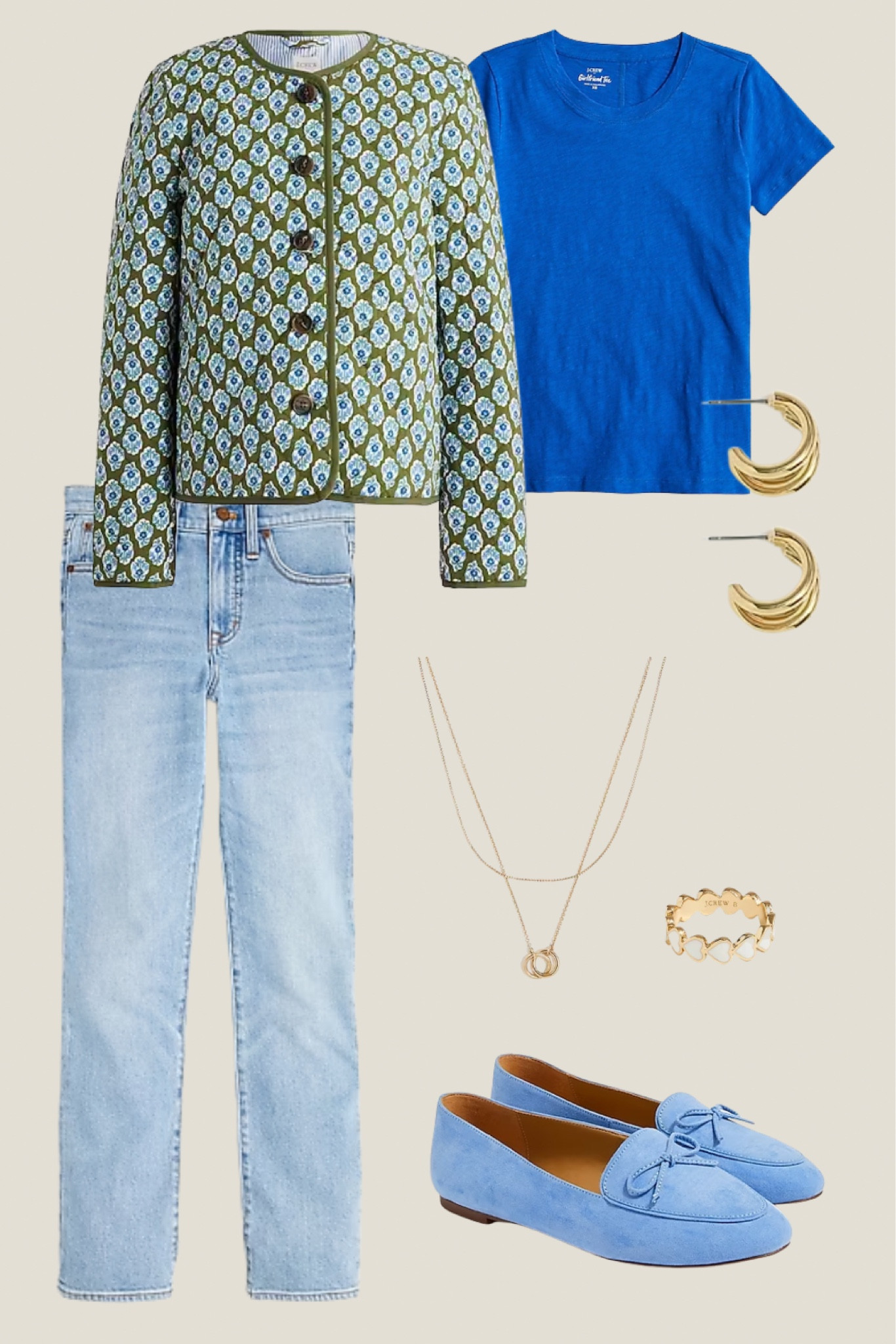 J. Crew spring outfit inspiration. Womens spring outfits. Spring ootd. Farmers market outfit. Brunch outfit. Lunch with friends. J.crew spring clothes. Green shirt. Womens jeans. Cute shopping bag. St. Patrick’s day outfit ideas. Transitional weather outfit. Green sweater.

Follow my shop @thecentsiblemom on the @shop.LTK app to shop this post and get my exclusive app-only content!

#liketkit #LTKSeasonal #LTKstyletip #LTKunder50
@shop.ltk
https://liketk.it/42B4y

#LTKstyletip #LTKSeasonal #LTKunder50