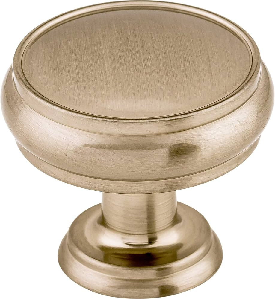 Top Knobs TK832BSN Serene Collection 1-3/8" Eden Large Knob, Brushed Satin Nickel | Amazon (US)