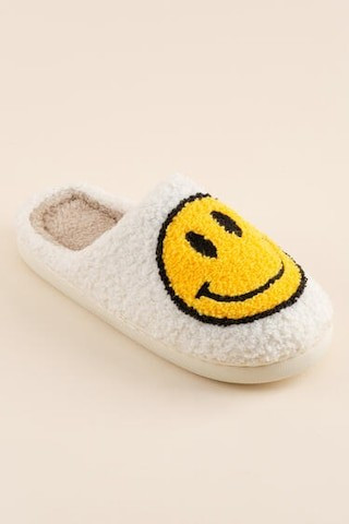 Smiley Teddy Slippers  - francesca's | Francesca's