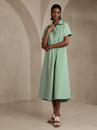 Rhyah Poplin Maxi Dress | Banana Republic (US)