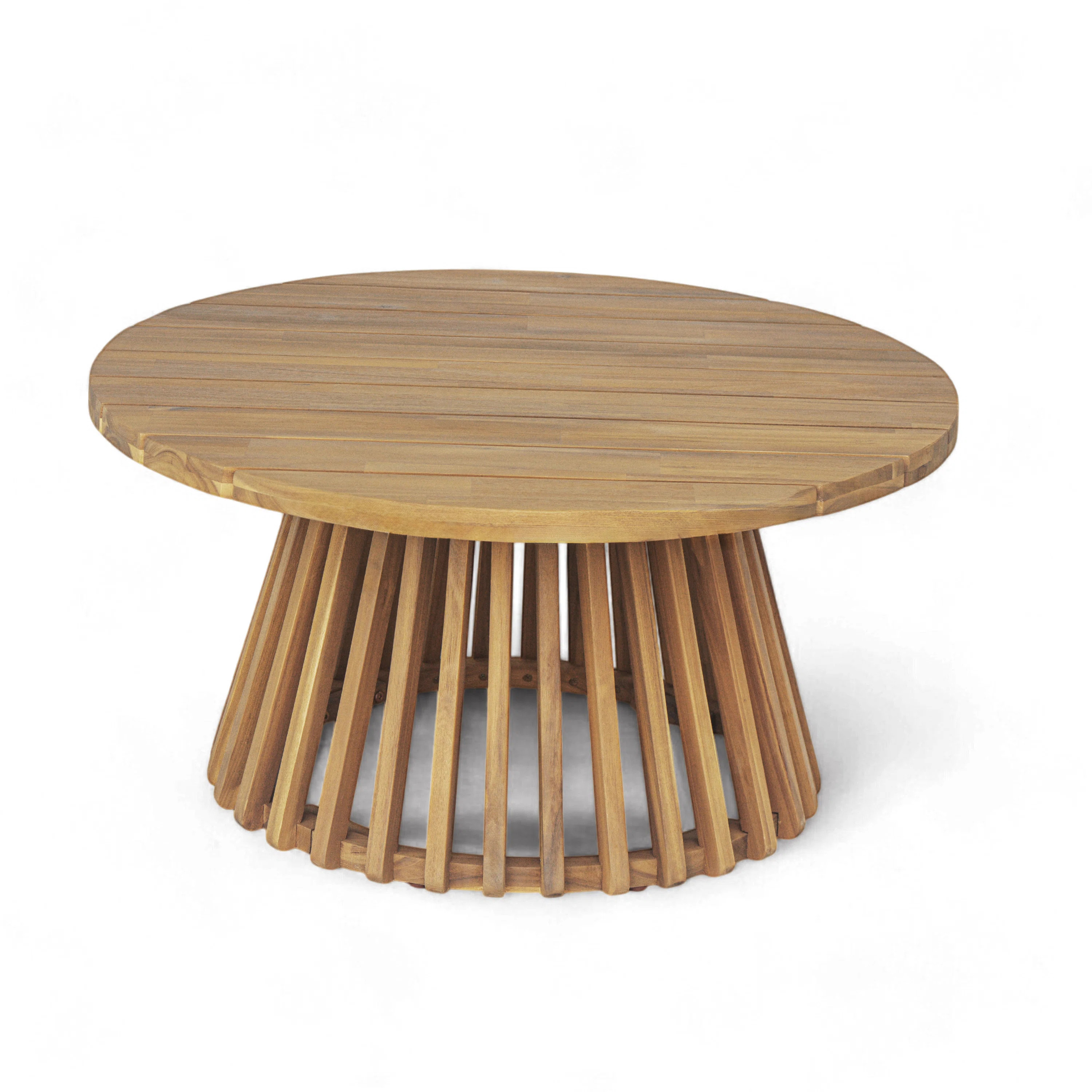 Millwood Pines Vihaan Outdoor Acacia Wood Coffee Table & Reviews | Wayfair | Wayfair North America