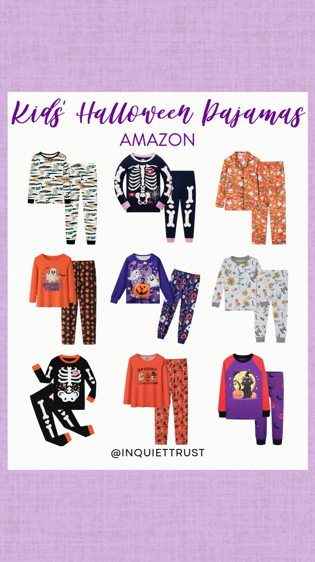 Get ready to scare up some fun in these adorable pajamas from Amazon! These pajamas also works as an alternative costume if you're on a budget.
#sleepwear #comfyclothes #fallfashion #autumnvibes

#LTKHalloween #LTKStyleTip #LTKKids
