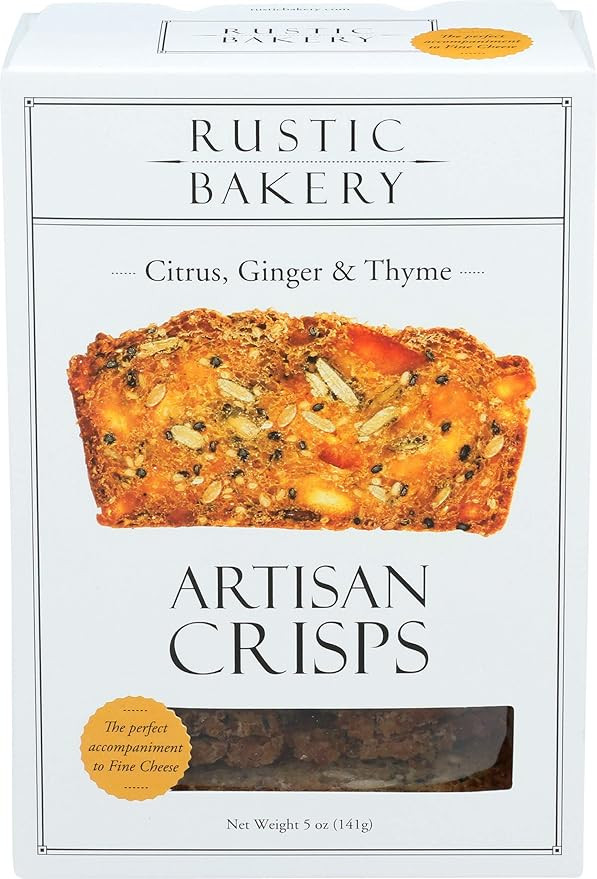 Rustic Bakery, Citrus, Ginger & Thyme Crisps, 5 Ounce | Amazon (US)