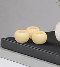 Ivory Smooth Small 2.4"x1.6" LED Candles, 3-Pack Set | Amazon (US)