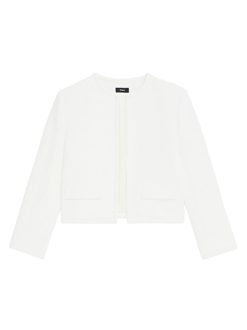 Cropped Tweed Jacket | Saks Fifth Avenue