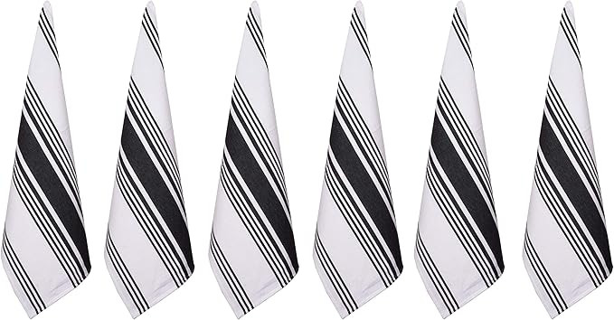 Urban Villa Kitchen Towels,Trendy Stripes, 100% Cotton Dish Towels Mitered Corners, (Size: 20X30 ... | Amazon (US)