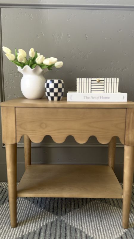 New Amazon nightstand! Love the ruffled details! Solid wood, handmade, and soft close drawers! Plus all the decor is from Amazon too’ 

#LTKSeasonal #LTKHome #LTKSaleAlert
