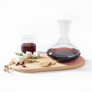 OAK CHEESE BOARD & WINE DECANTER SET | Mark and Graham