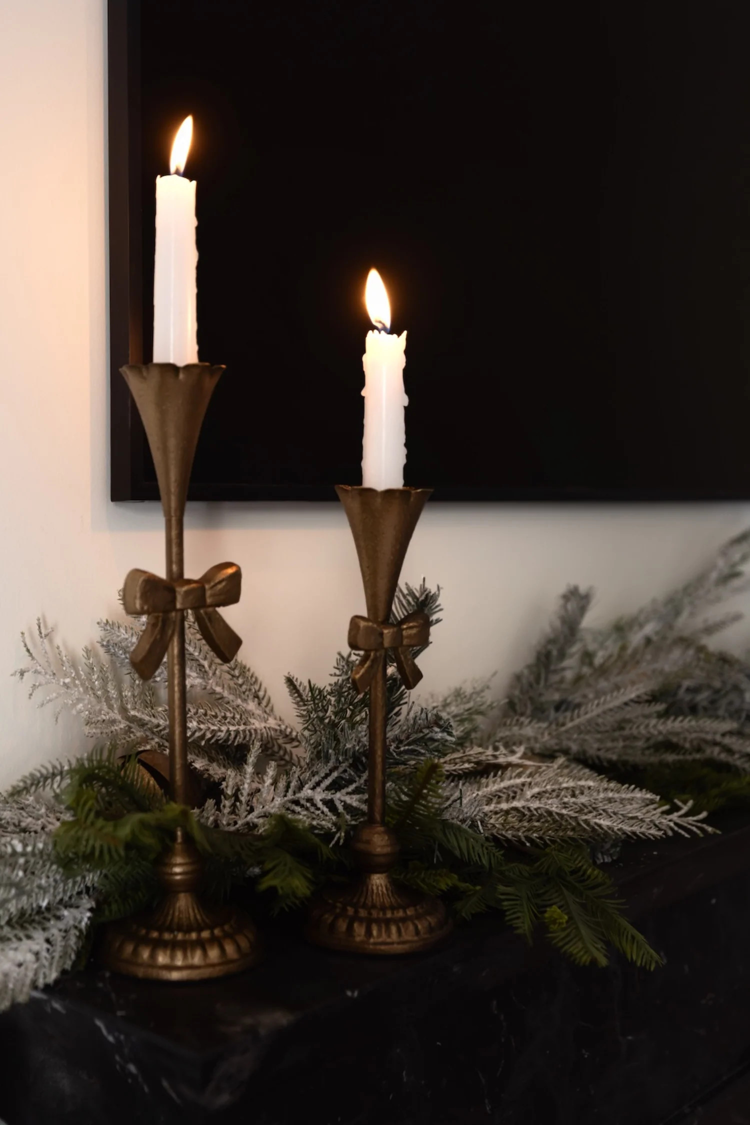 Bow Taper Holders - Set of 2 | THELIFESTYLEDCO