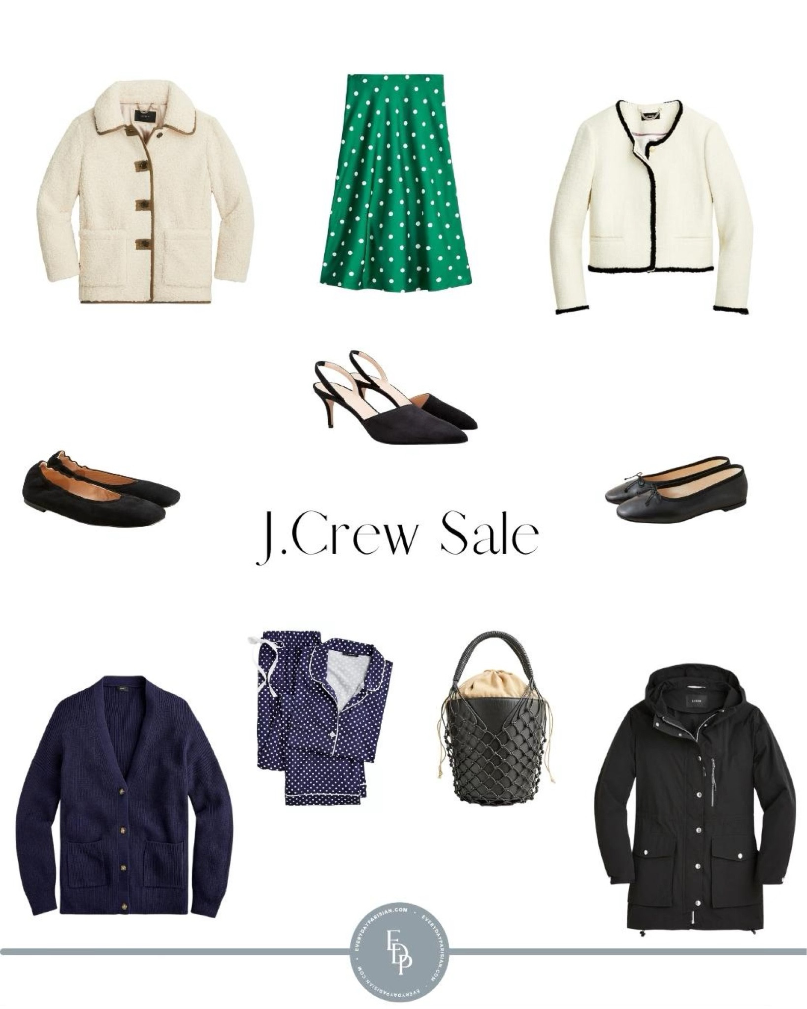 J.Crew started their Labor Day sale early with 30% off select items. These are some of my favorites along with these polka dot pajamas that are 50% off. 

#LTKshoecrush #LTKSeasonal #LTKsalealert