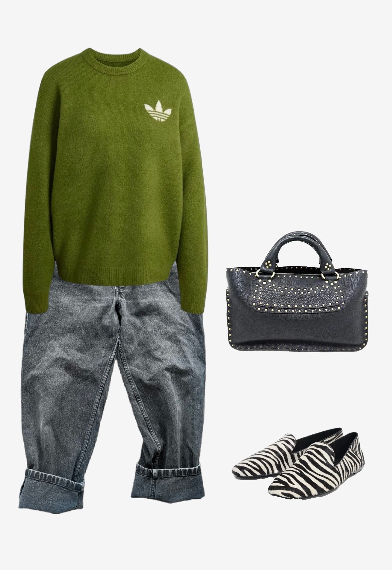 Jeans and bag are vintage.