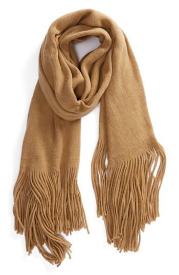 Women's Free People Kolby Brushed Scarf, Size One Size - White | Nordstrom