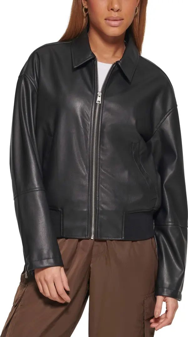 Faux Leather Bomber Jacket | Nordstrom