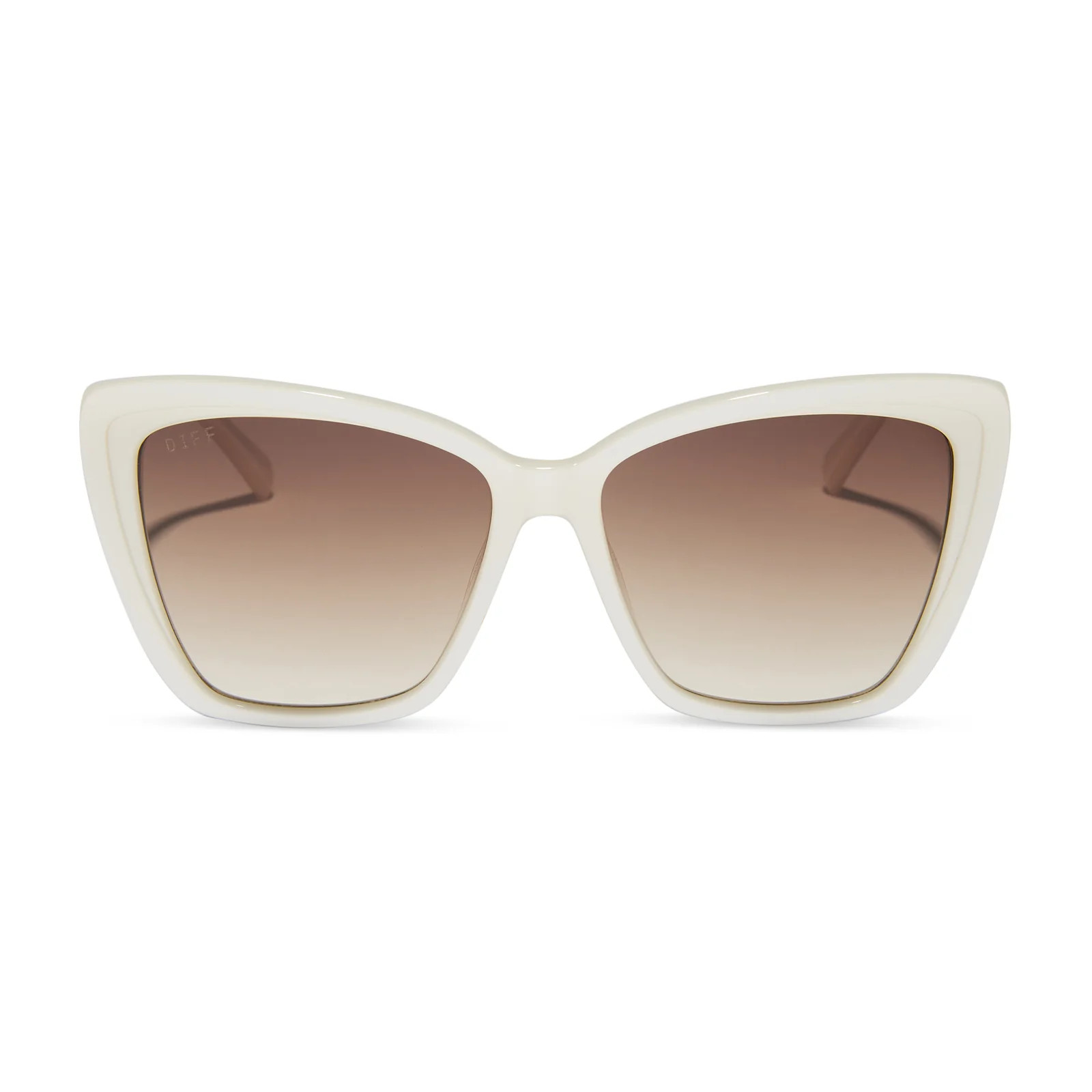 BECKY II - OPALINE + BROWN GRADIENT SUNGLASSES | DIFF Eyewear