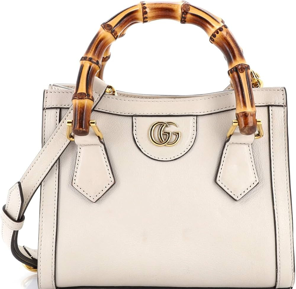 Amazon.com: Gucci, Pre-Loved Diana NM Bamboo Handle Tote Leather Mini, Neutral : Amazon Luxury | Amazon (US)