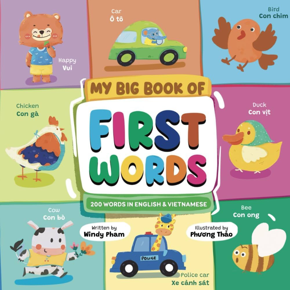 My Big Book of First Words: A Bilingual Collection of 200+ Vocabulary in English & Vietnamese (Le... | Amazon (US)