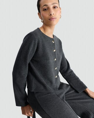 F&F Button Front Co-ord Cardigan  in Grey | Tesco F&F