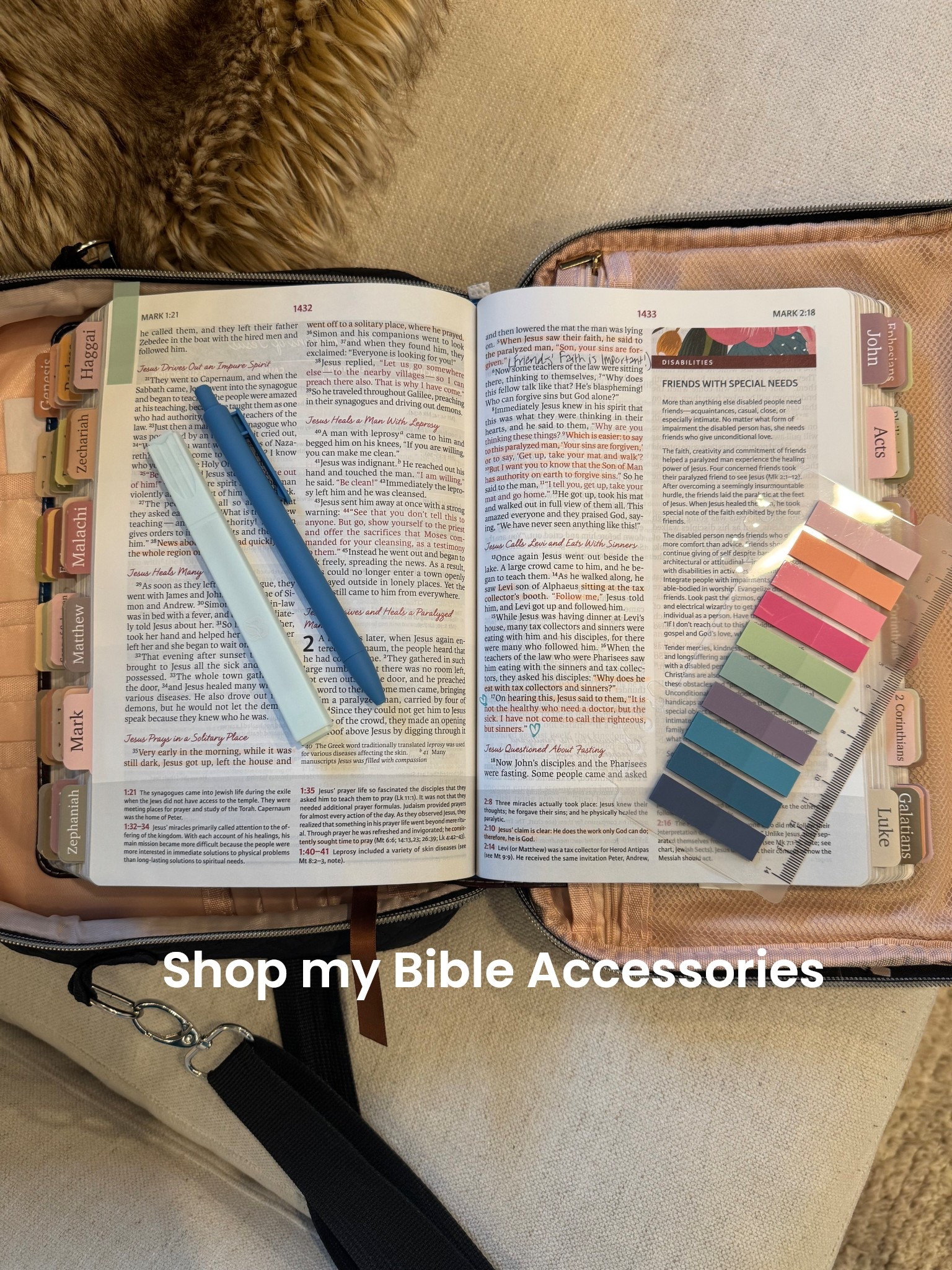 The book name tabs are my favorite! And I love that the highlighters and pens don’t bleed through. 

#LTKdayinmylife