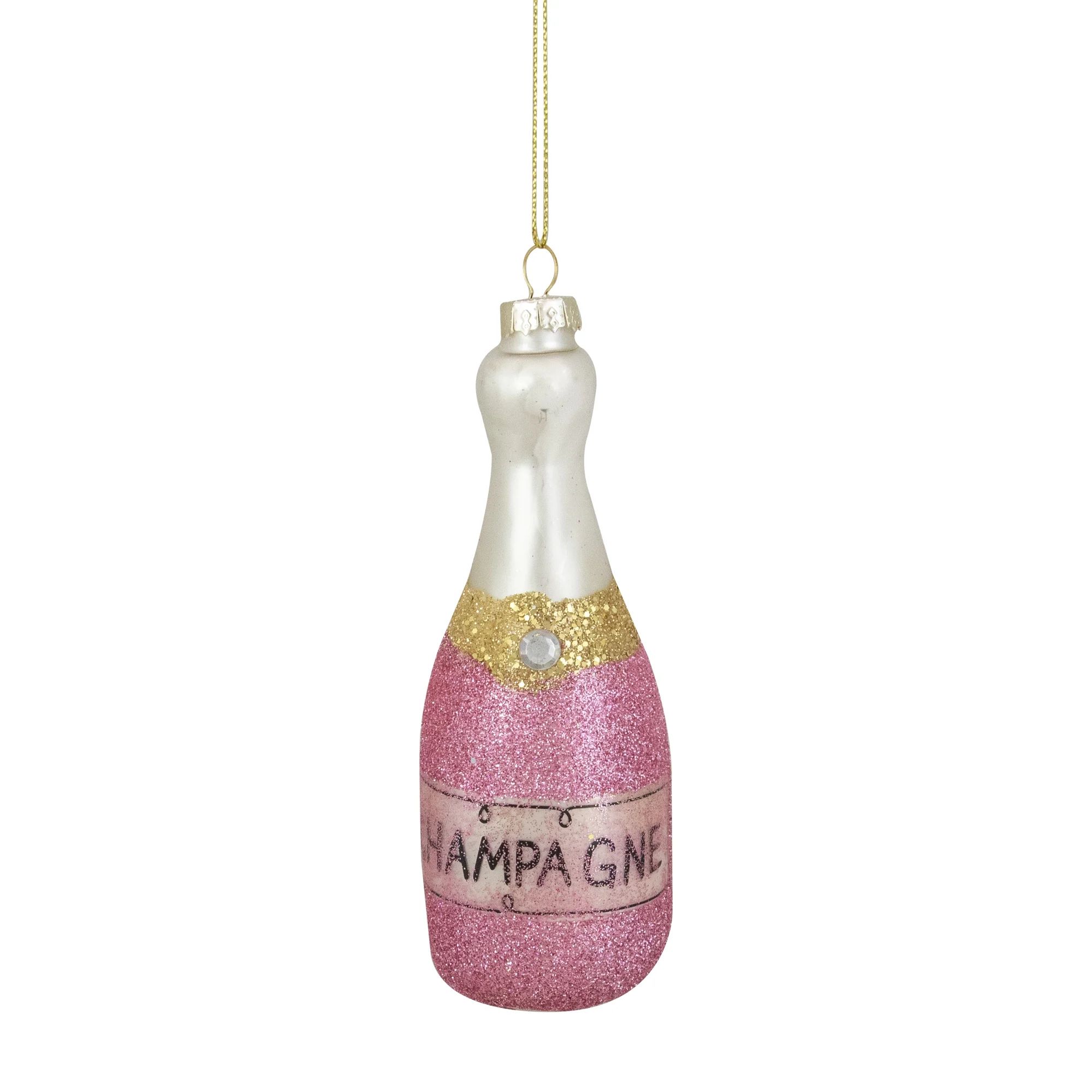 Northlight Pink Glass Christmas Decorative Accent Ornament, 5" | Walmart (US)